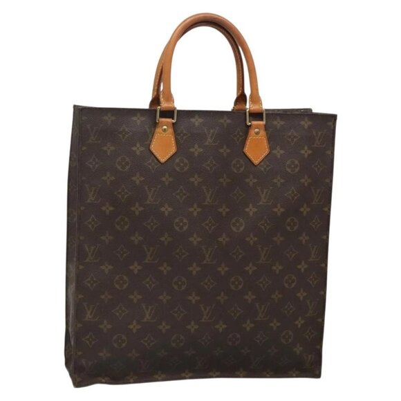 LOUIS VUITTON Monogram Sac Plat Hand Bag M51140 LV Auth BA4419 - Picture 1 of 16